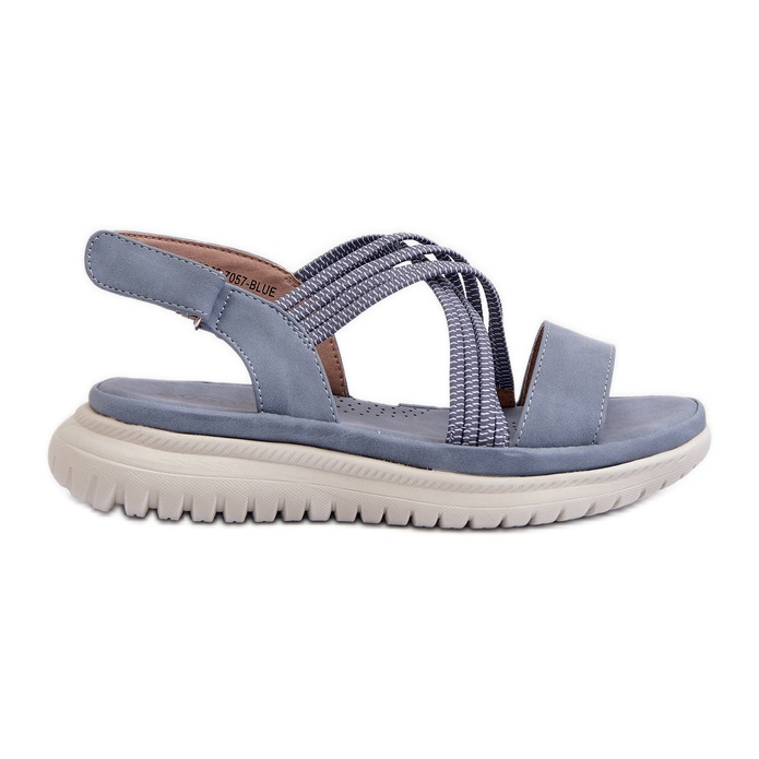 Women's Comfortable Velcro Sandals Blue Eladora Women's Comfortable Velcro Sandals Blue Eladora