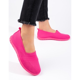 Pink slip-on sports shoes Pink slip-on sports shoes