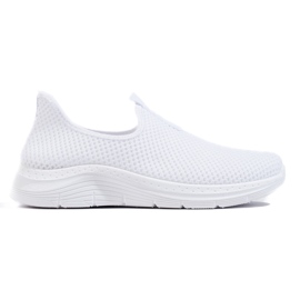 White textile sneakers