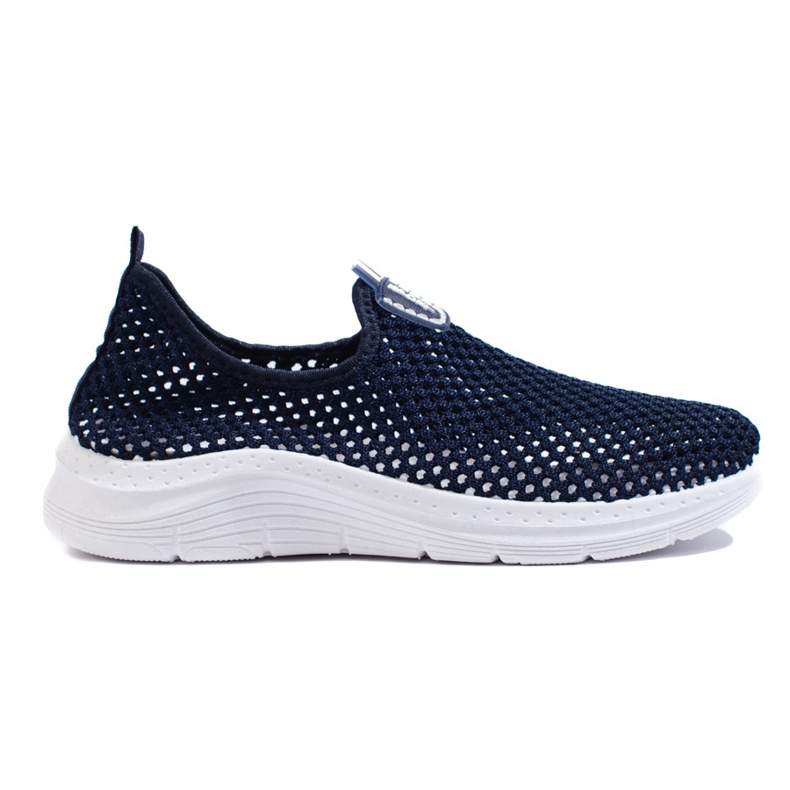 Openwork slip-on navy blue sports shoes Openwork slip-on navy blue sports shoes
