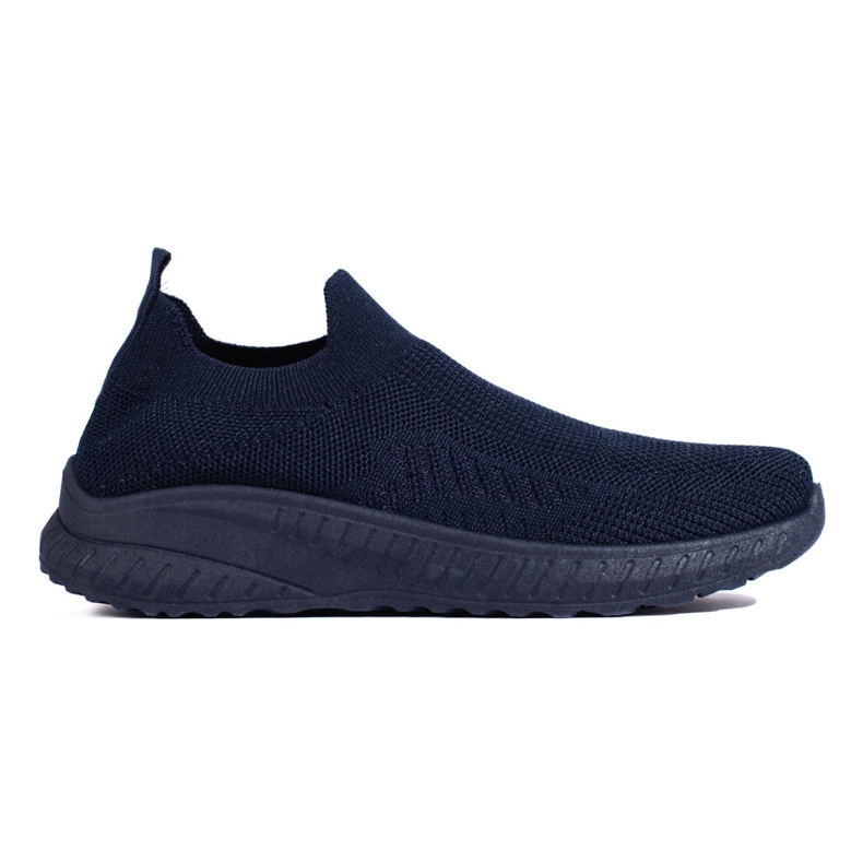 Women's slip-on sports shoes, navy blue