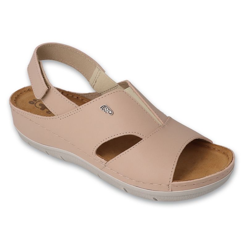 DR.ORTO Befado women's leather sandals 158D261 pink and beige DR.ORTO Befado women's leather sandals 158D261 pink and beige