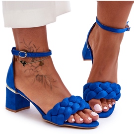 Seastar Essenza Blue Suede Braided Sandals Seastar Essenza Blue Suede Braided Sandals