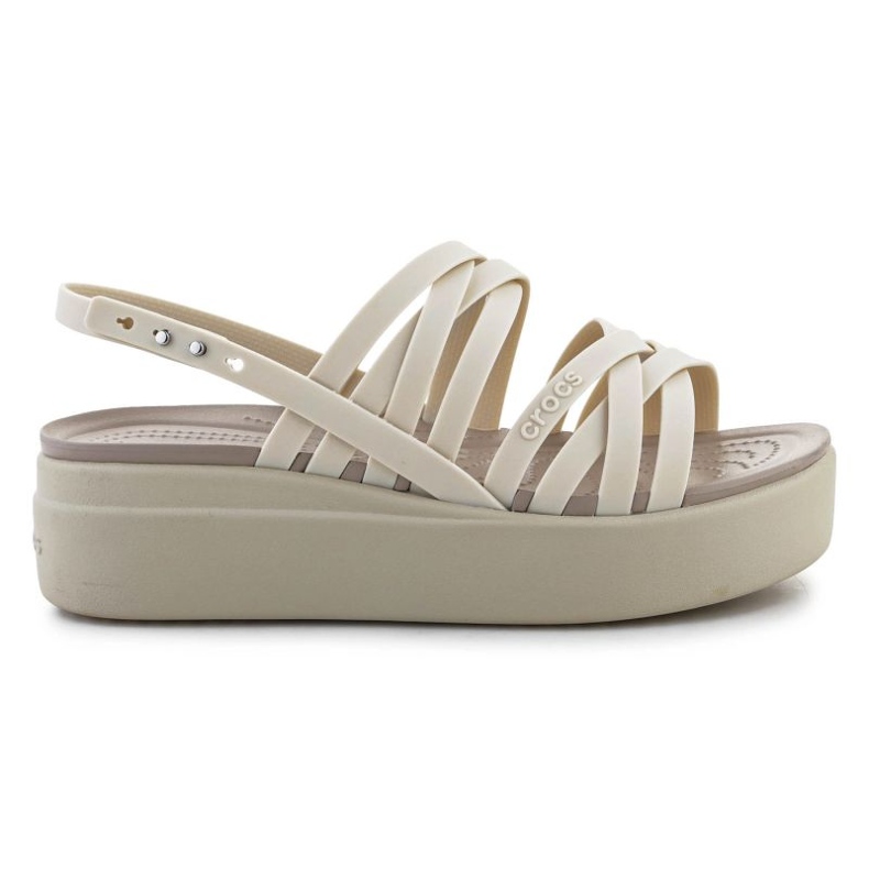 Crocs Brooklyn strappy lowwdg sandals 206751-2Y2 beige