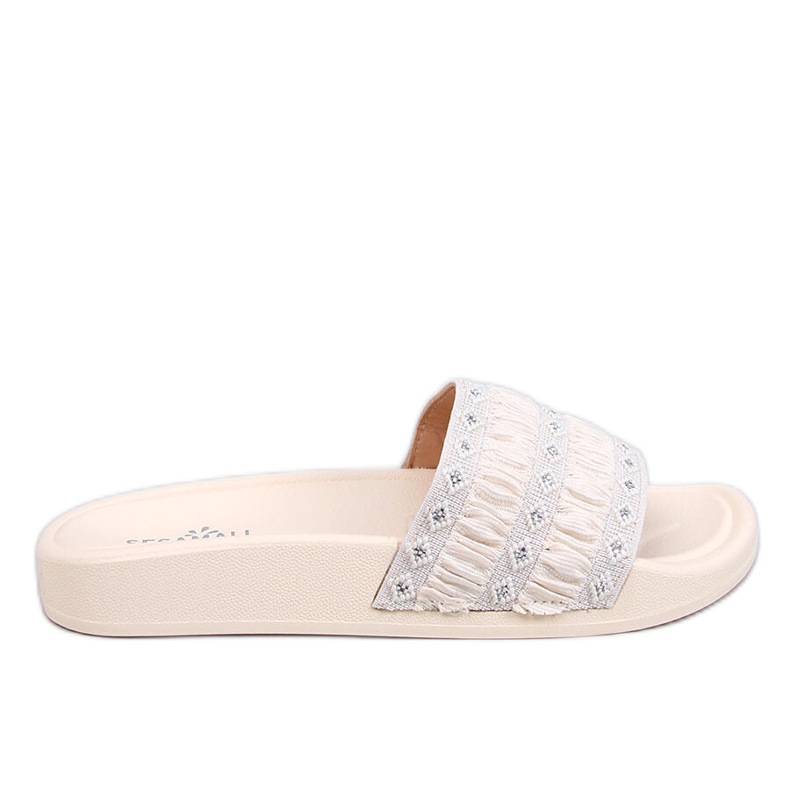 Diakis Beige women's flip-flops