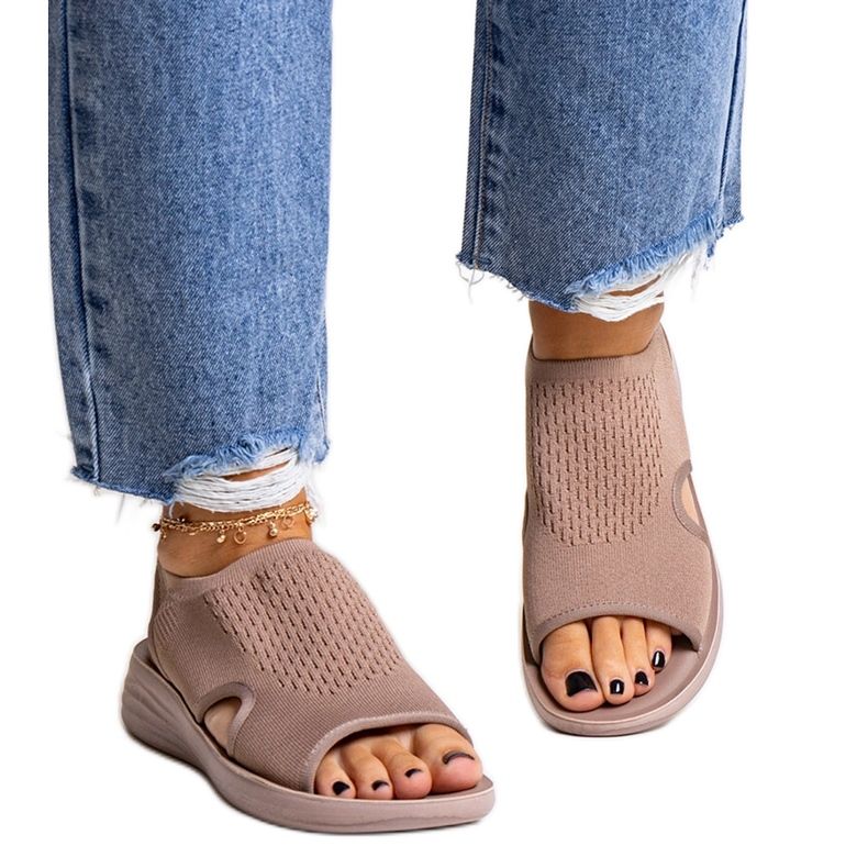 Brown platform sandals from Rawia Brown platform sandals from Rawia