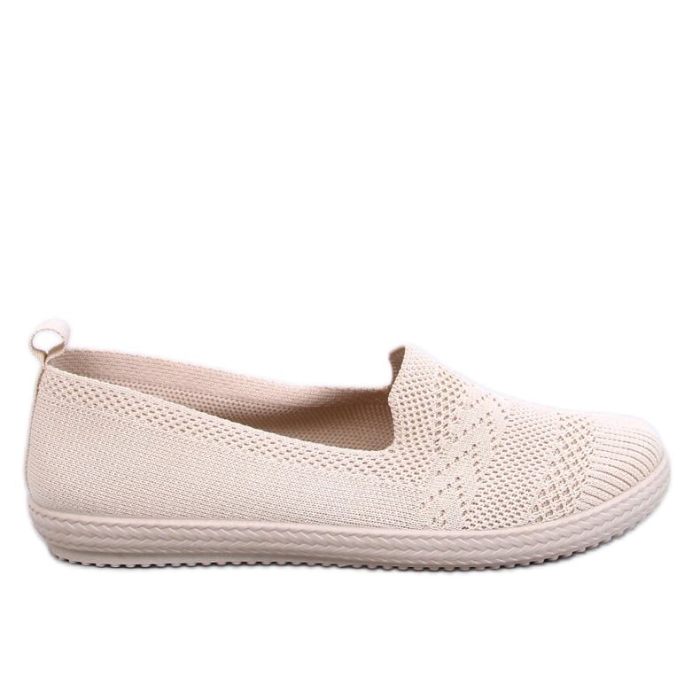 Coulis Beige sock ballerinas