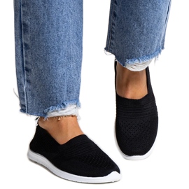 Black Shalha slip-on sneakers