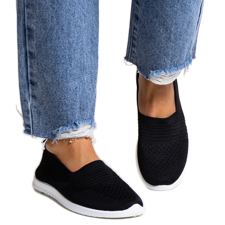Black Shalha slip-on sneakers Black Shalha slip-on sneakers