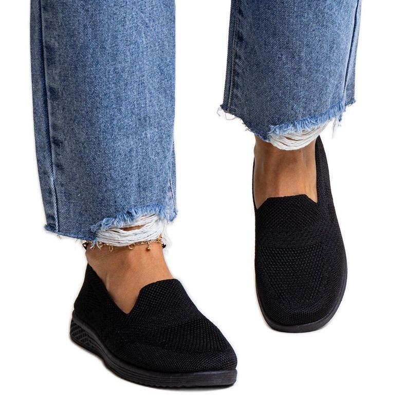Black Abadly slip-on sneakers
