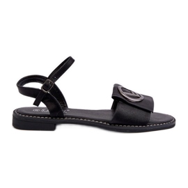Women's Sandals With Decoration S.Barski KV27-045 Black