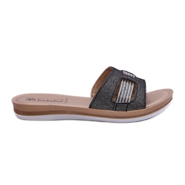 Comfortable Shiny Women's Flip-Flops Inblu BA000050 Black