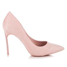 Suede High Heels Vices pink