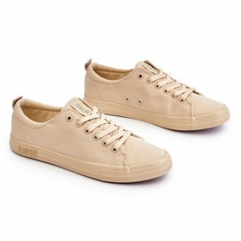 Women's Smooth Low Sneakers Big Star LL274061 Beige