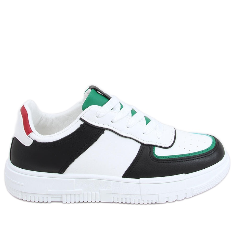 Ambar Black women's sports shoes white