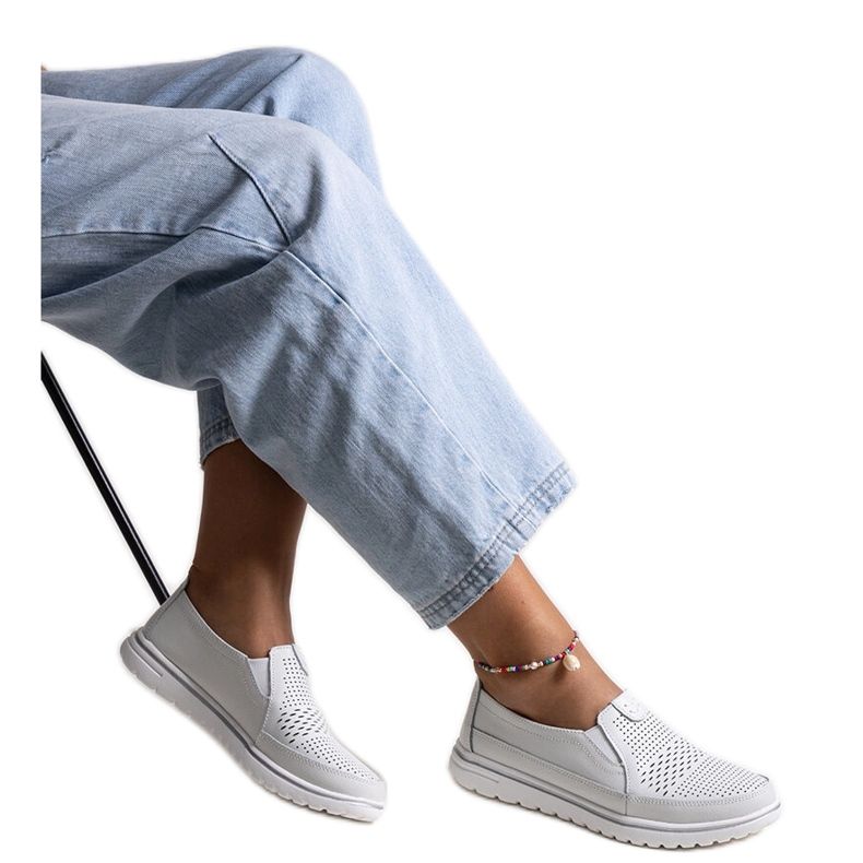 Vinceza white leather shoes Vinceza white leather shoes