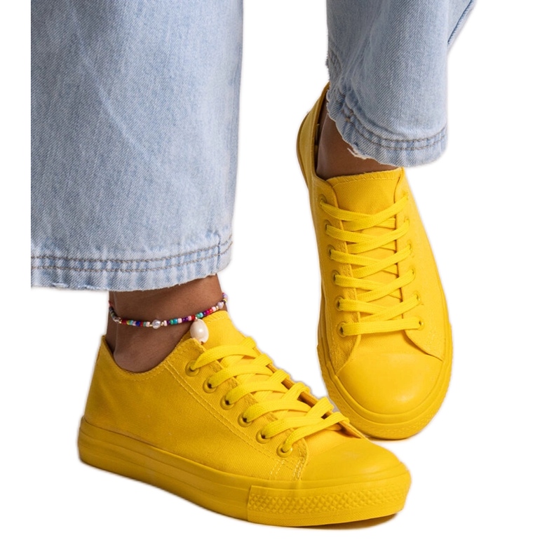 Yellow classic Nudar sneakers