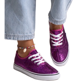 Merri pink shiny sneakers