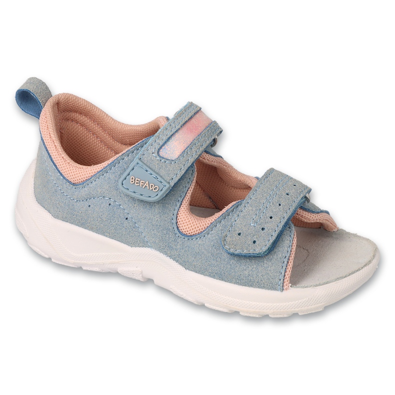 Befado children's sandals with leather insert 721P014 blue and pink Befado children's sandals with leather insert 721P014 blue and pink
