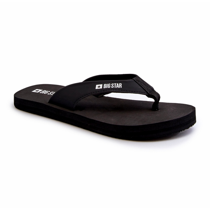 Lightweight women's foam flip-flops Big Star NN274A718 Black