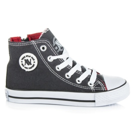 New Age Kids' zip-up sneakers grey