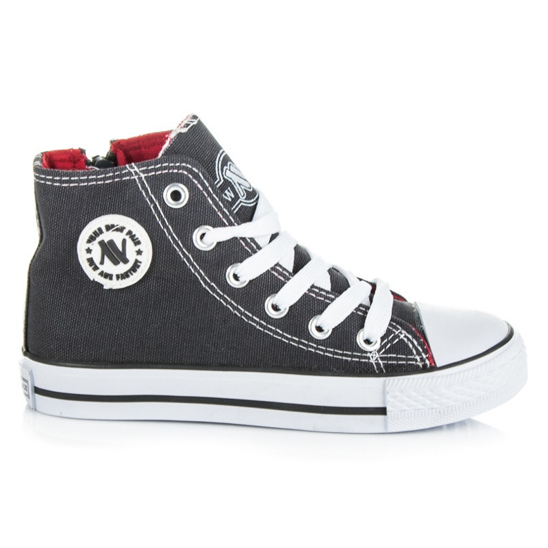 New Age Kids' zip-up sneakers grey