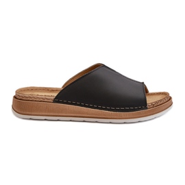 Comfortable Women's Flip-Flops Made of Eco Leather Inblu GS0003I1 Black