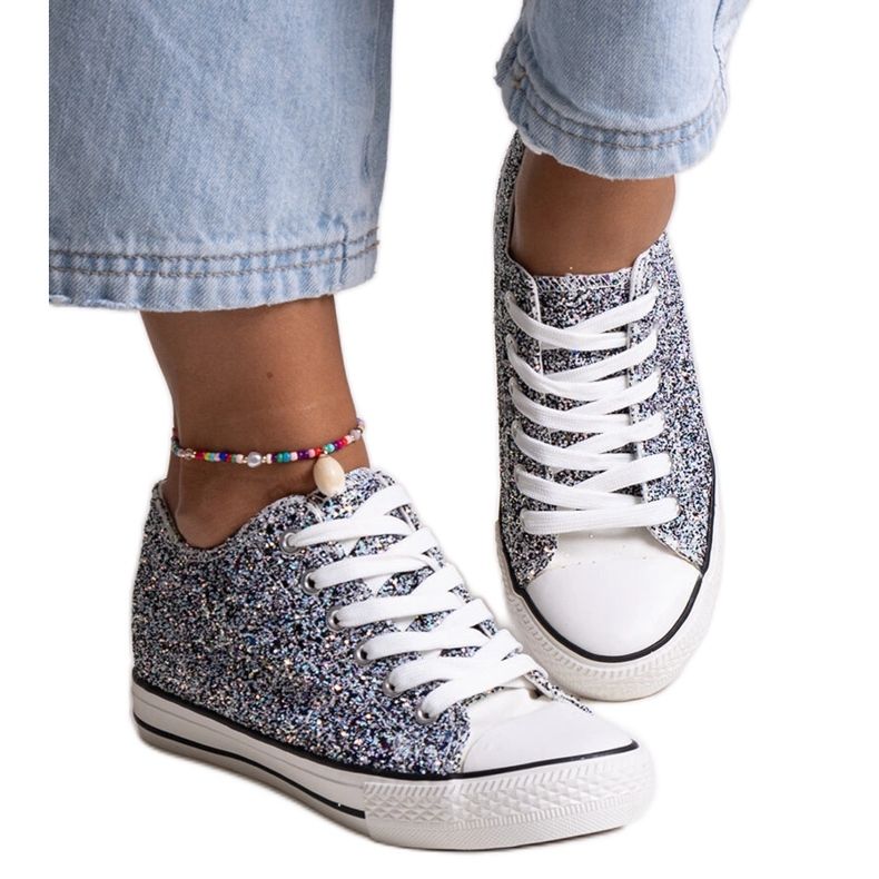 Black shiny high sneakers Jadwa