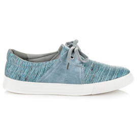 Kylie Sneakers With Ethnic Pattern blue