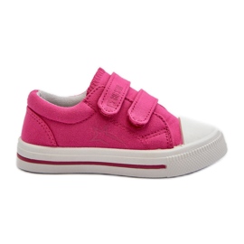 Children's Velcro Sneakers Big Star NN374113 Fuchsia pink