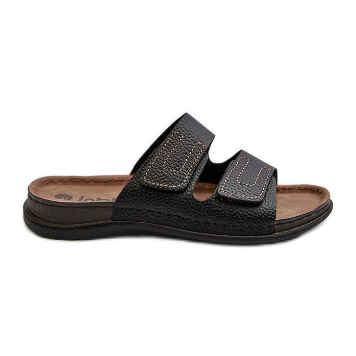 Comfortable Men's Flip-Flops With Velcro Straps Inblu GV00002I Black