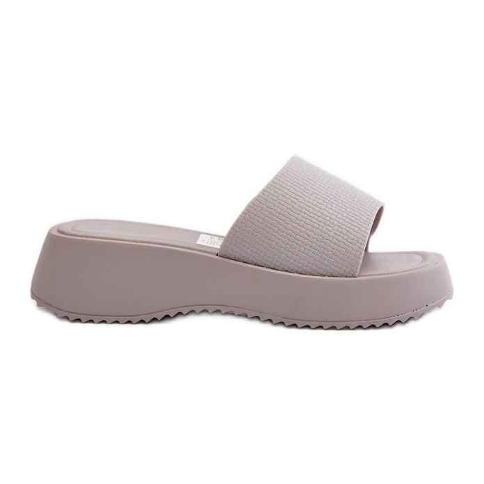 Women's Flip-Flops On A Platform And Wedge Gray Vimarils grey