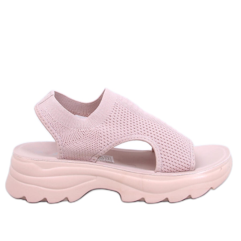 Nicai Pink sandals with a sports sole