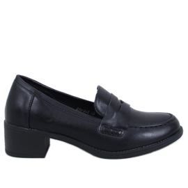 Sylvai Black wide heel pumps