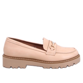 Nivetti Beige platform loafers