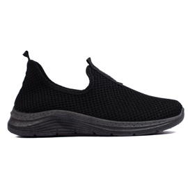 Black textile sneakers Black textile sneakers