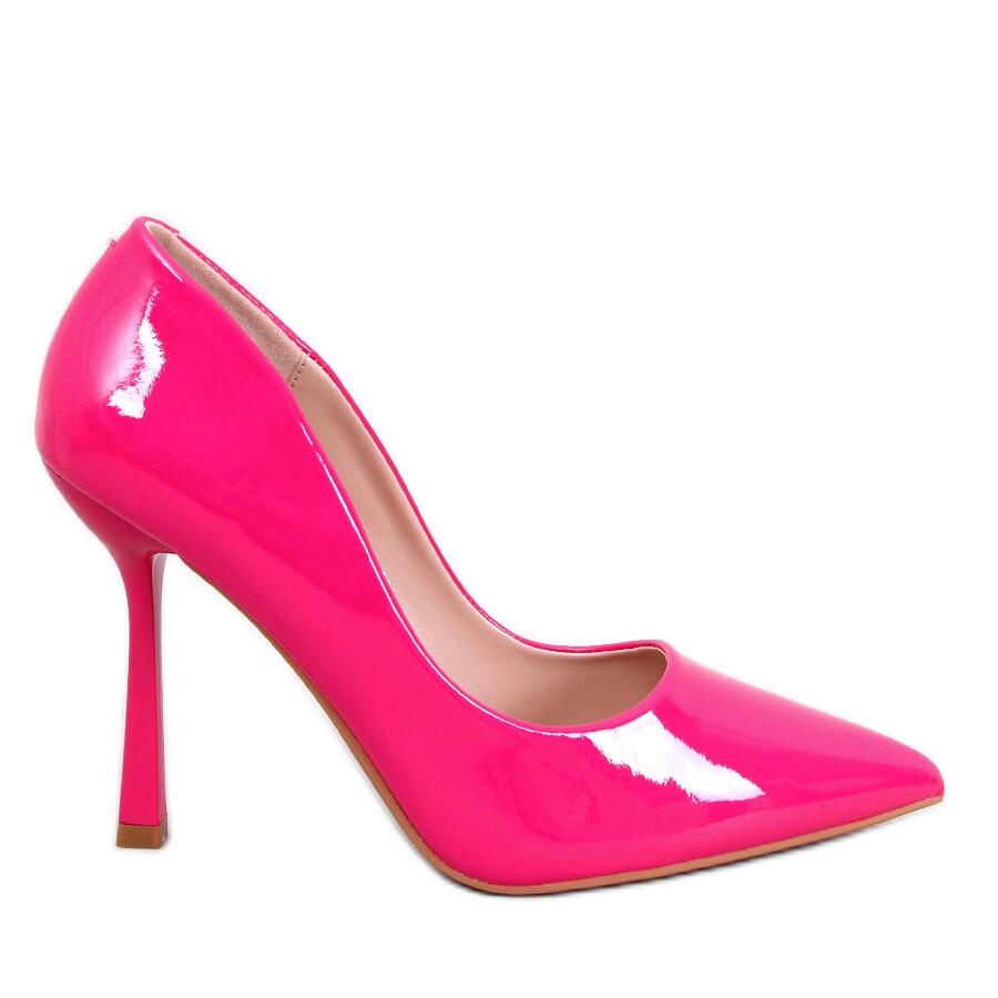 Women's Patent Anika Fuchsia High Heels Fashionable Shoes