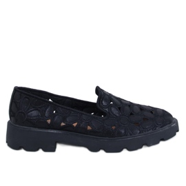 Redoni Black openwork moccasins Redoni Black openwork moccasins