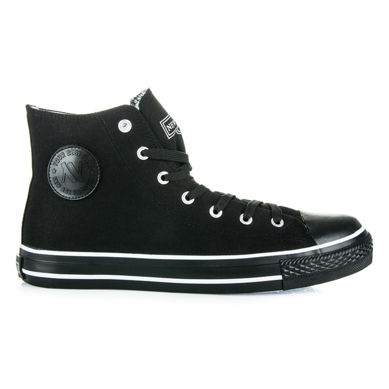 New Age Men's high-top sneakers black