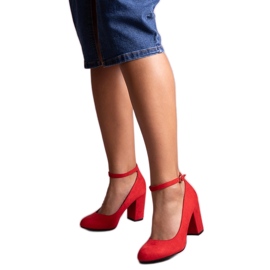 Norrie Red Strappy Pumps