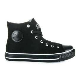 New age high sneakers black