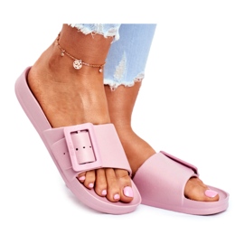 Women's Slippers Big Star with a Buckle Pink FF274A387