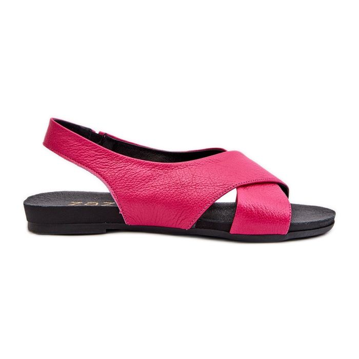 Zazoo 40407 Fuchsia Leather Sandals for Women pink Zazoo 40407 Fuchsia Leather Sandals for Women pink