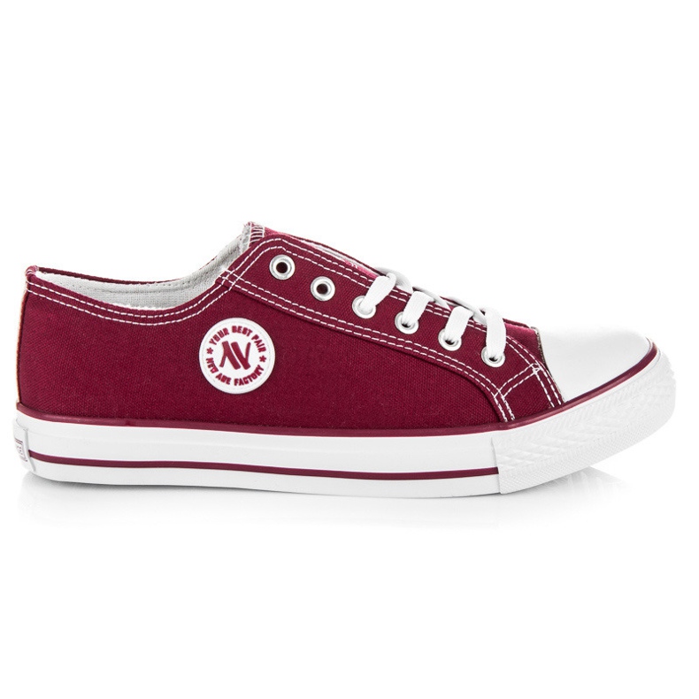 New Age burgundy sneakers red