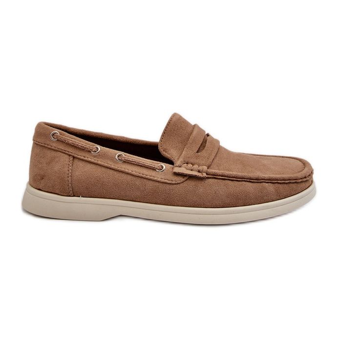 Men's Eco Suede Moccasins Beige Rivanell
