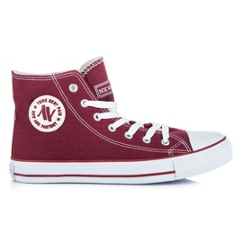 New age maroon sneakers red