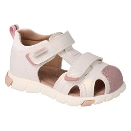 Befado children's sandals with leather insert 170P080 white