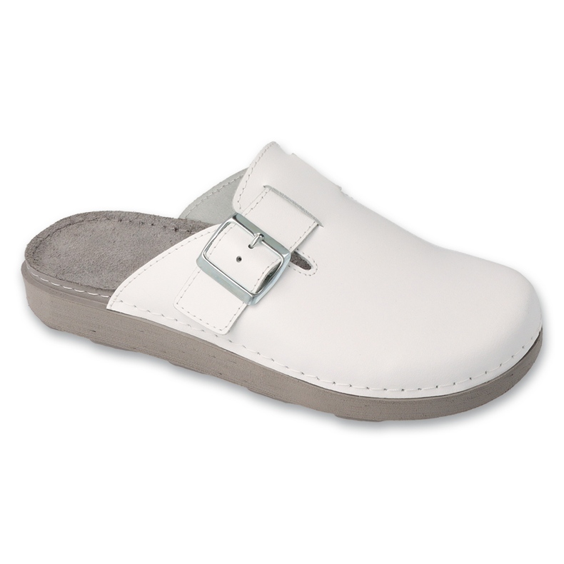Befado men's leather slippers 179M002 white