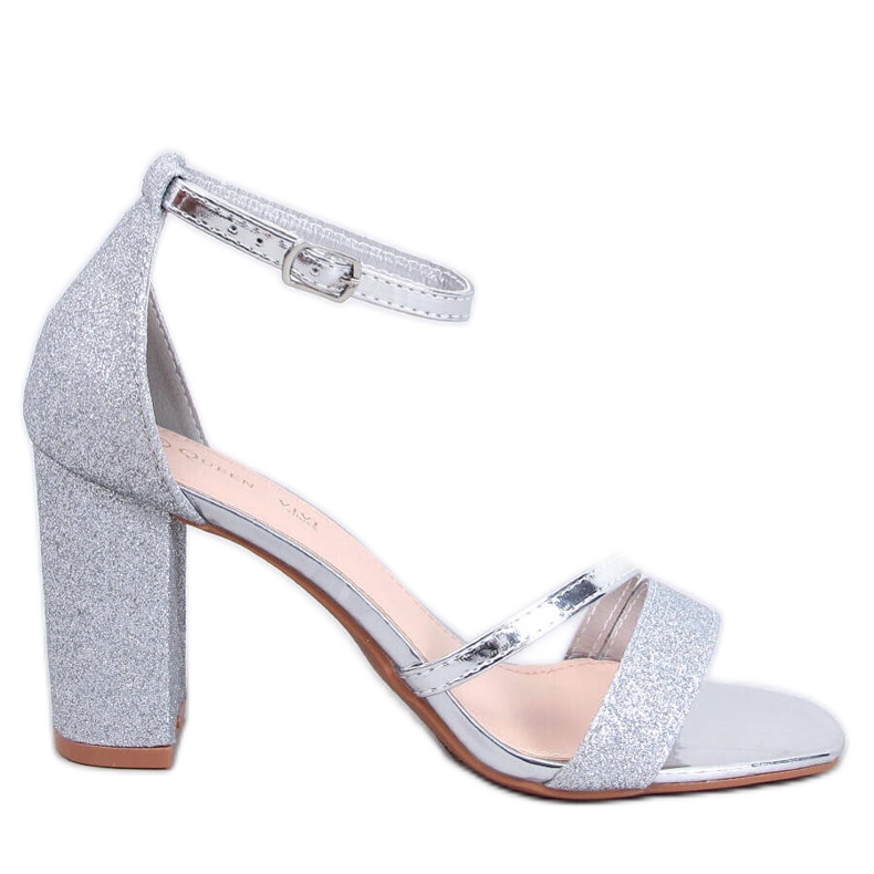 Paolis Silver formal high-heeled sandals