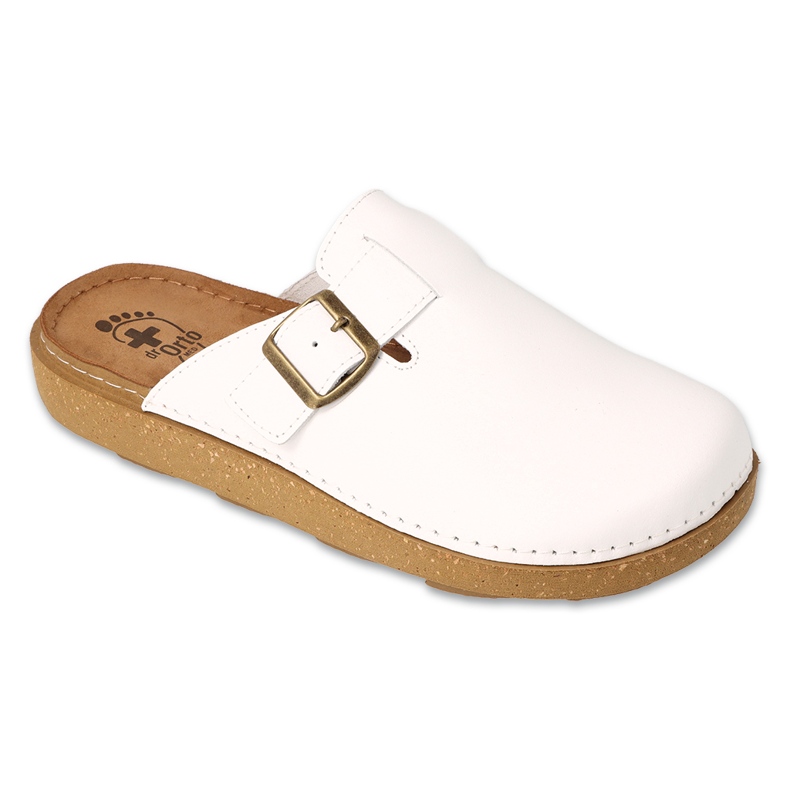 Dr.ORTO Befado men's leather slippers 179M004 white